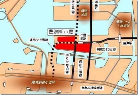豊洲新市場の千客万来施設の場所(地図)はココ！オープン時期はいつ？2